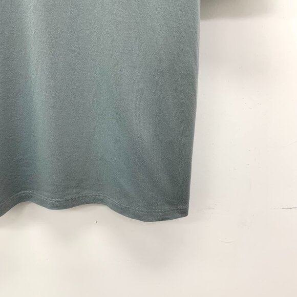 IM0311 Hermes 25 models Eucalyptus green bark embroidered cotton round neck shor - Picture 4 of 8